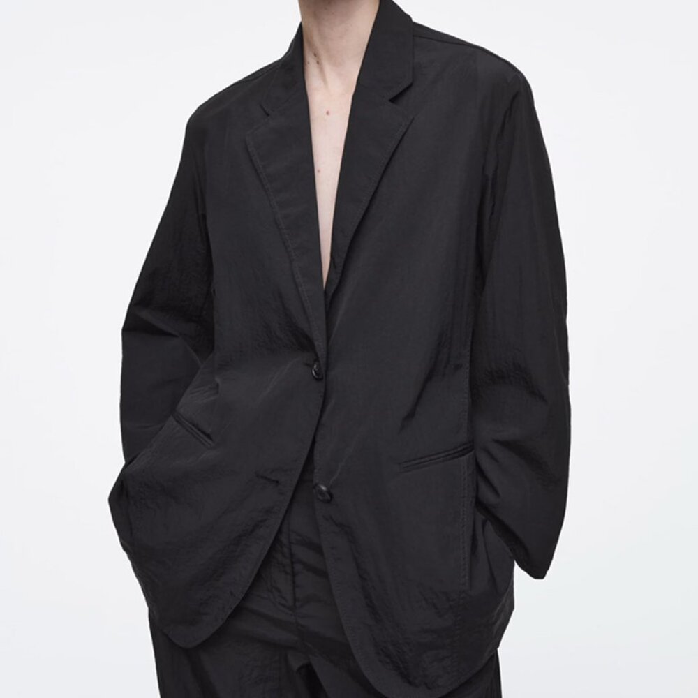 COS oversized nylon blazer black size 2